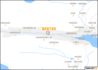 map of Bråtan