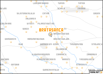 map of Brătăşanca