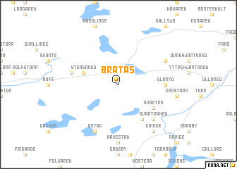 map of Bråtås