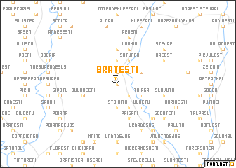 map of Brăteşti