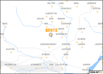 map of Bråte