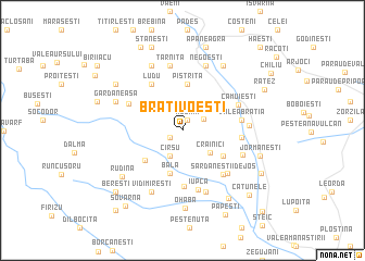 map of Brativoeşti