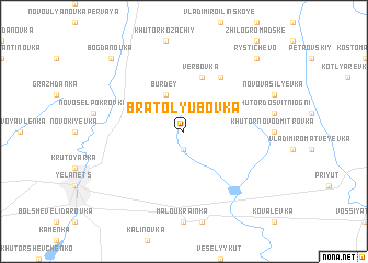 map of Bratolyubovka