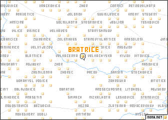 map of Bratřice