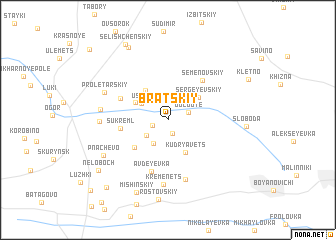 map of Bratskiy