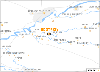 map of Bratskiy