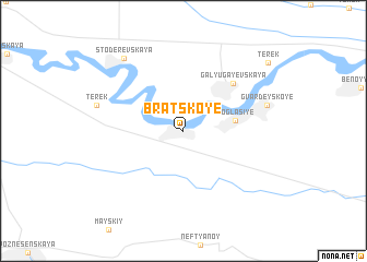 map of Bratskoye