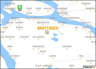 map of Brattåsen