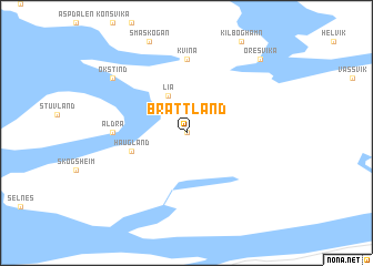 map of Brattland