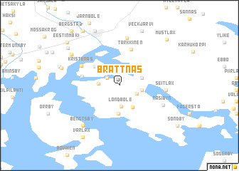 map of Brattnäs