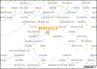map of Bratucice