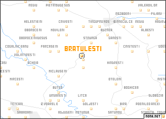 map of Brătuleşti