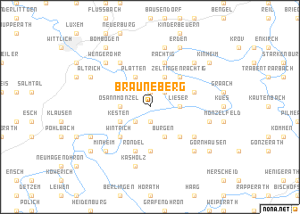 map of Brauneberg