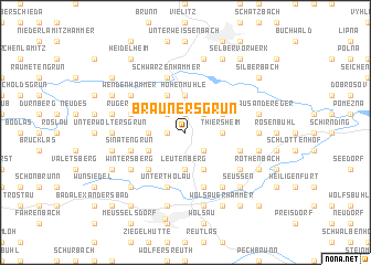 map of Braunersgrün