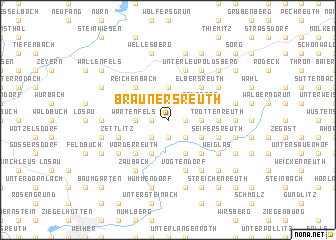 map of Braunersreuth