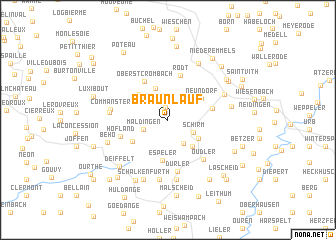 map of Braunlauf