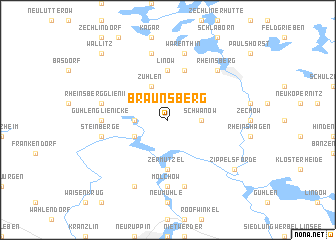 map of Braunsberg