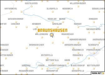 map of Braunshausen