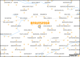 map of Braunsroda