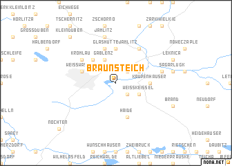 map of Braunsteich