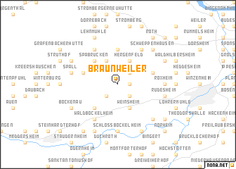 map of Braunweiler