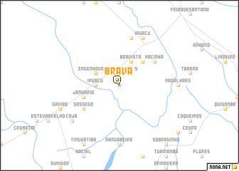 map of Brava