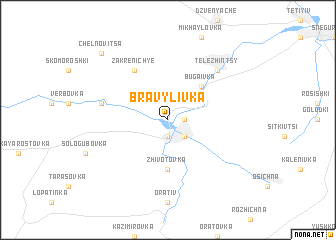 map of Bravylivka