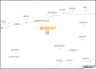 map of Brawley