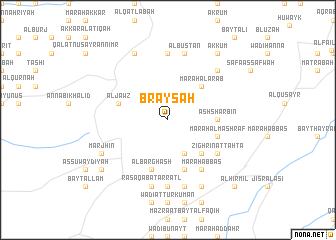 map of Brayşah