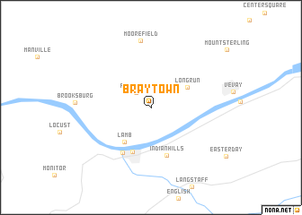 map of Braytown