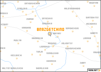 map of Brazdetchino