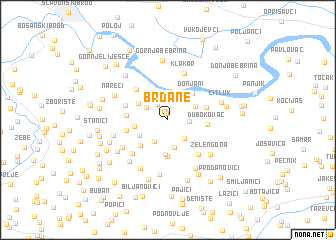map of Brđane