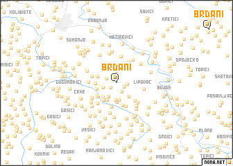 map of Brđani