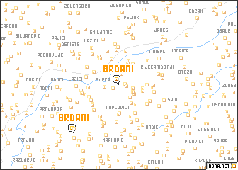 map of Brđani