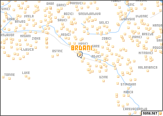 map of Brđani