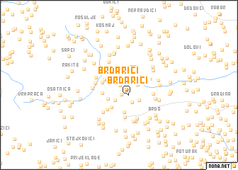 map of Brdarići