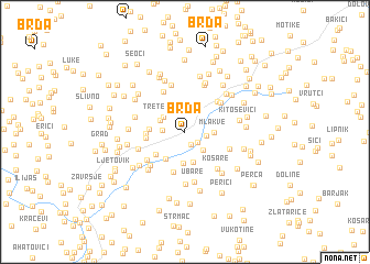 map of Brda