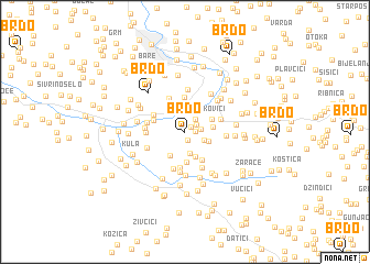 map of Brdo