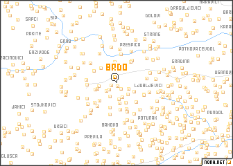 map of Brdo