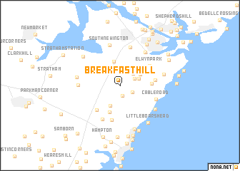 map of Breakfast Hill