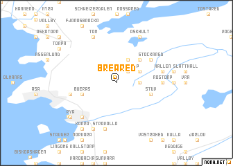 map of Breared