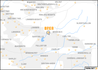 map of Brea