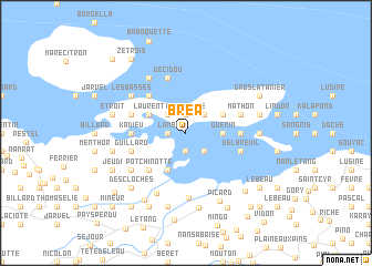 map of Bréa