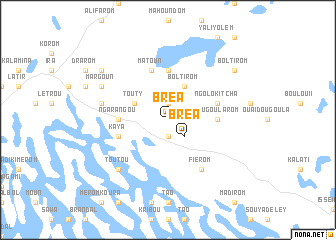 map of Bréa