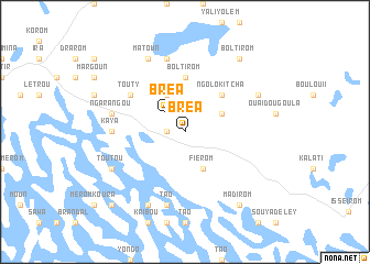 map of Bréa