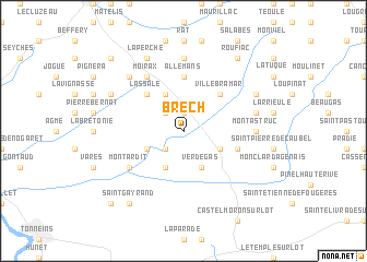 map of Brech