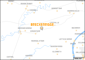 map of Breckenridge