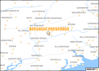 map of Bredagh Cross Roads