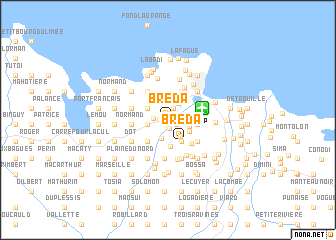 map of Bréda