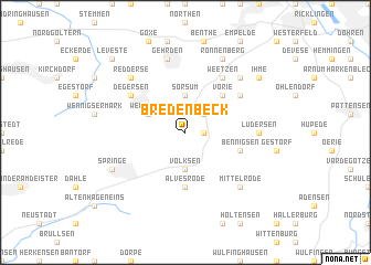 map of Bredenbeck